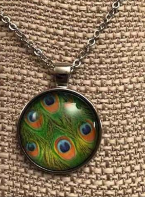 Peacock Necklace Advertisement